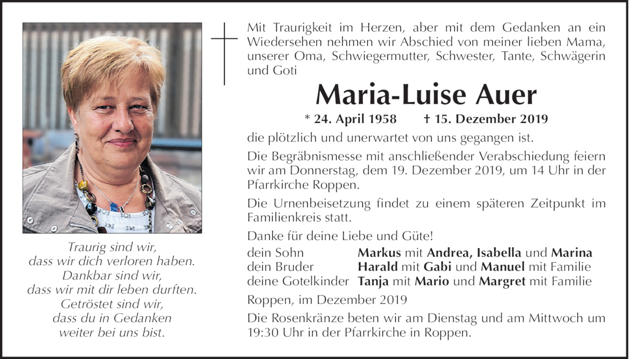 Maria-Luise Auer Bild