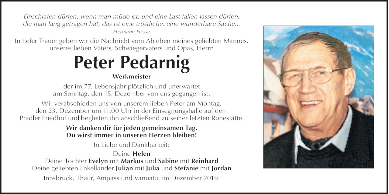Peter Pedarnig Bild