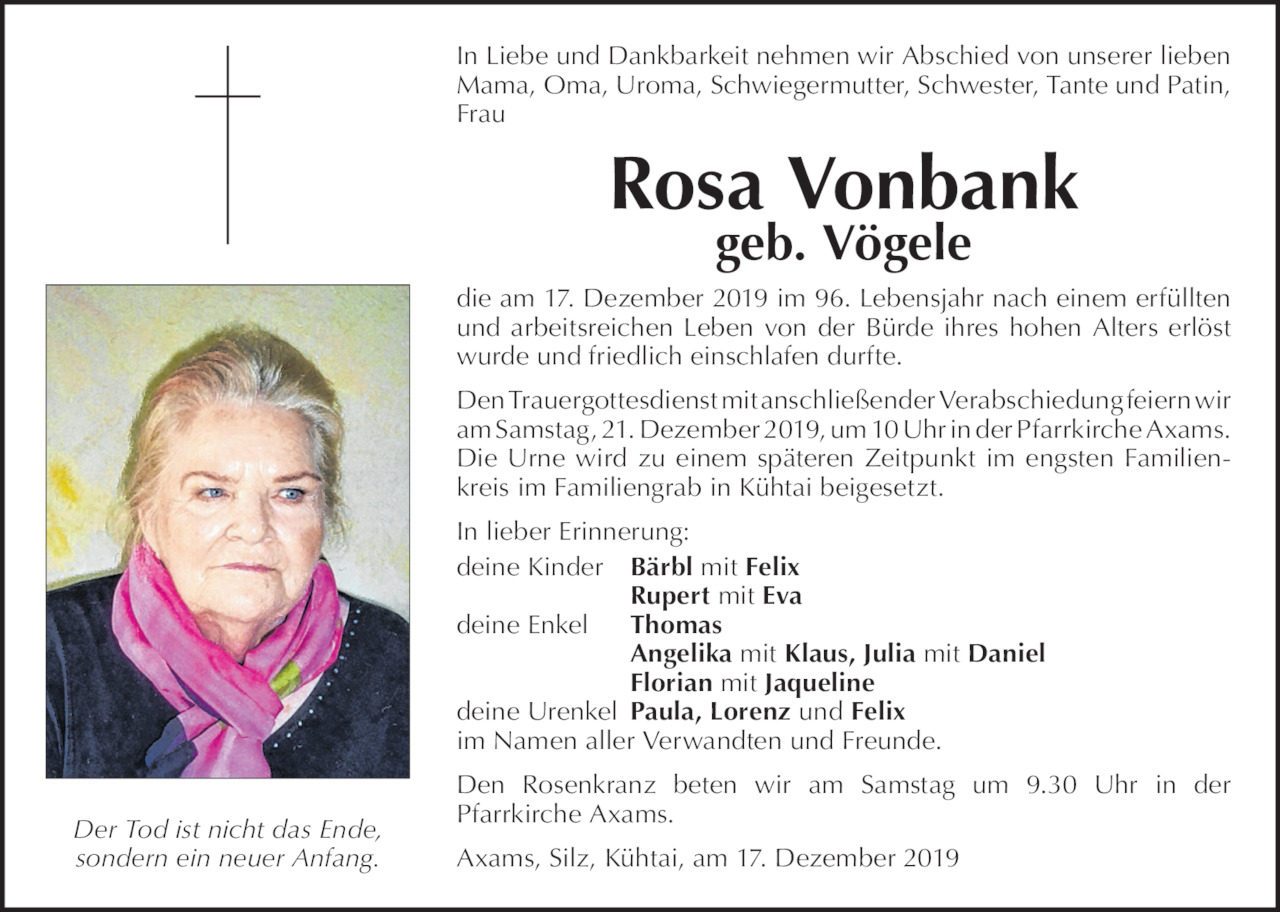 Rosa  Vonbank Bild