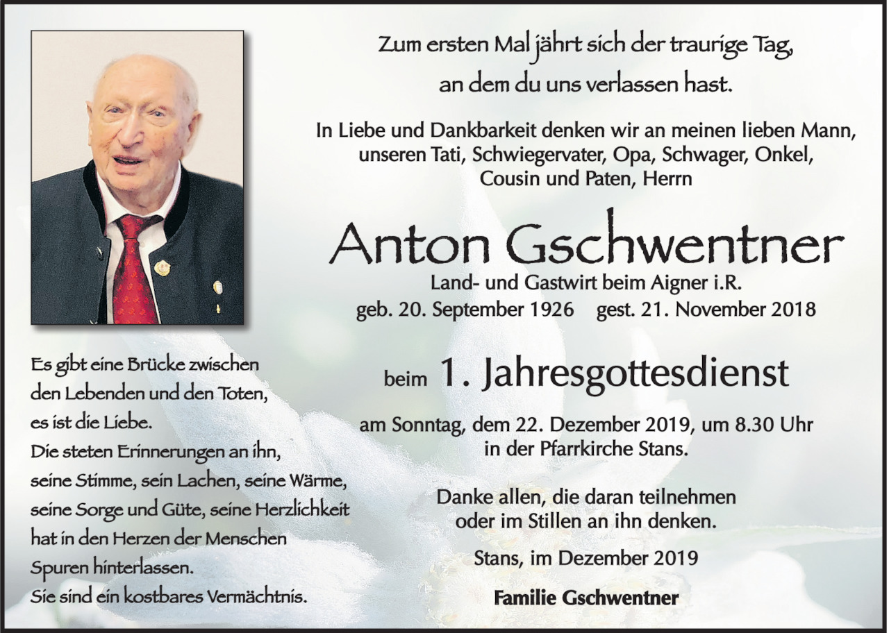 Anton Gschwentner Bild