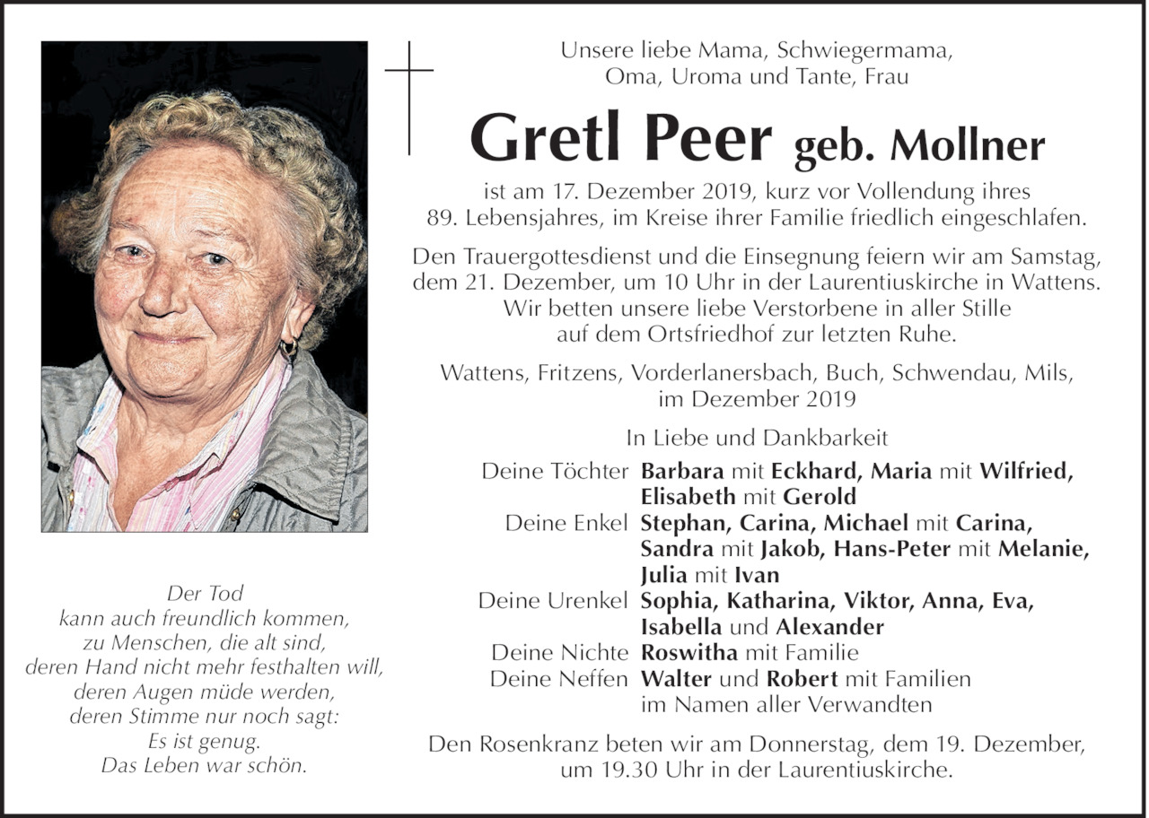 Gretl Peer Bild