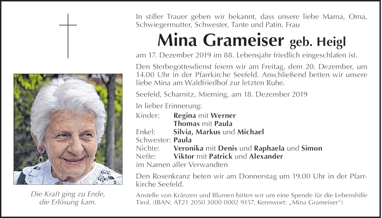 Mina Grameiser Bild