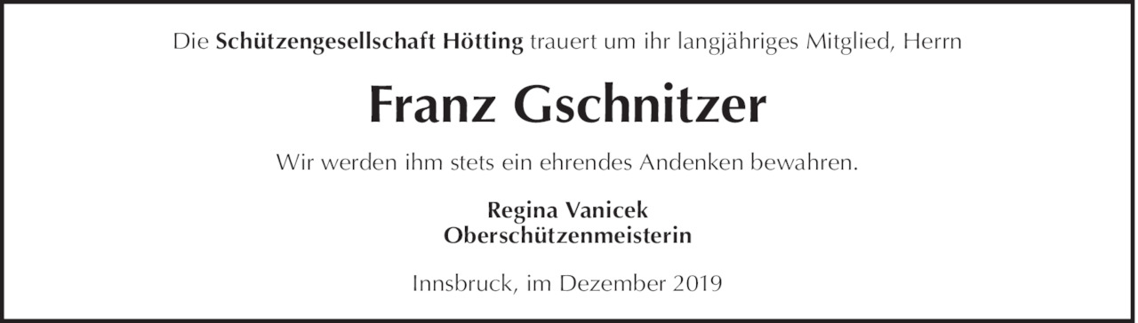 Franz Gschnitzer Bild