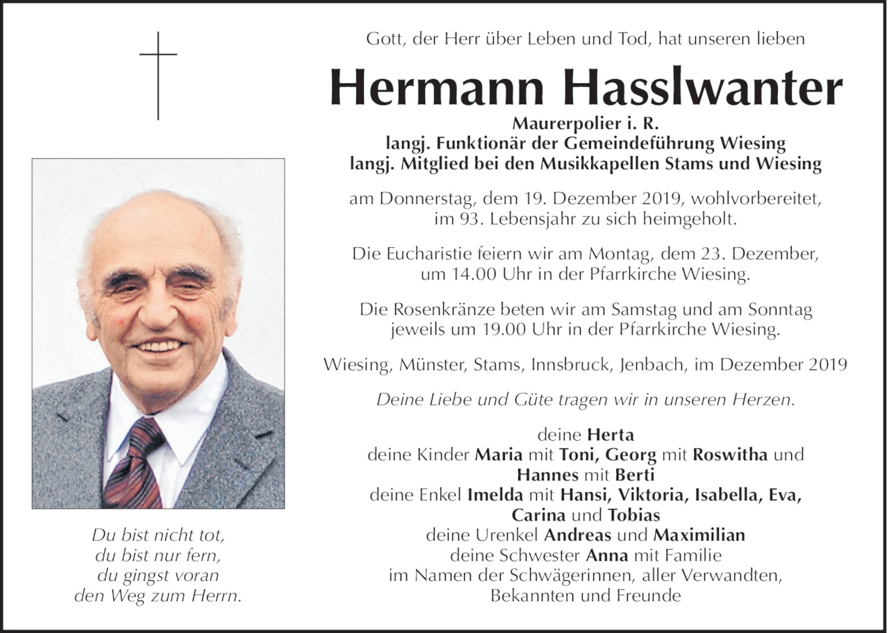 Hermann Hasslwanter Bild