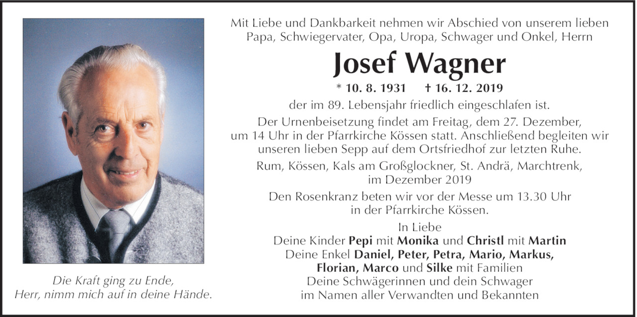 Josef Wagner Bild