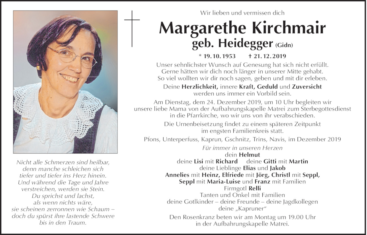 Margarethe  Kirchmair Bild