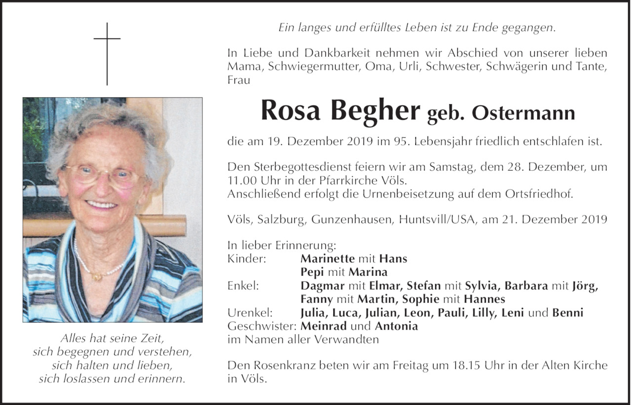 Rosa Begher Bild