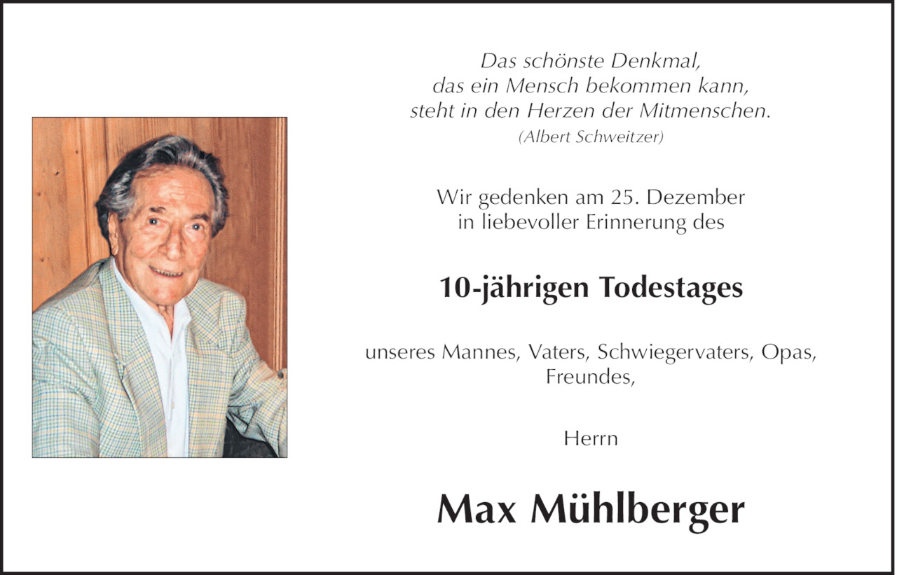 Max  Mühlberger Bild