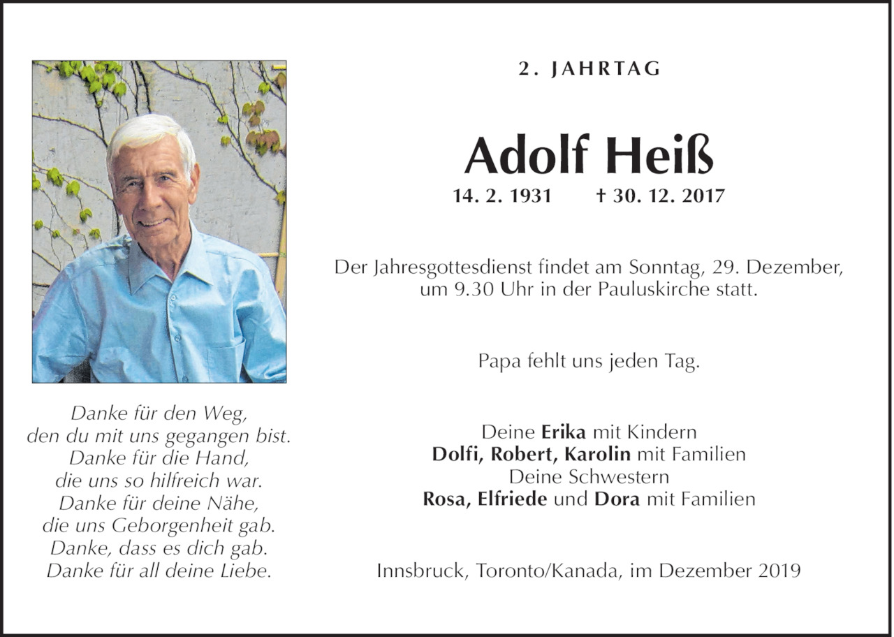 Adolf Heiß Bild