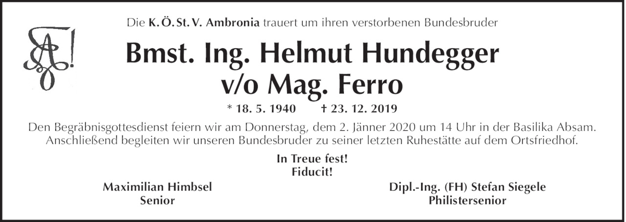 Helmut Hundegger Bild