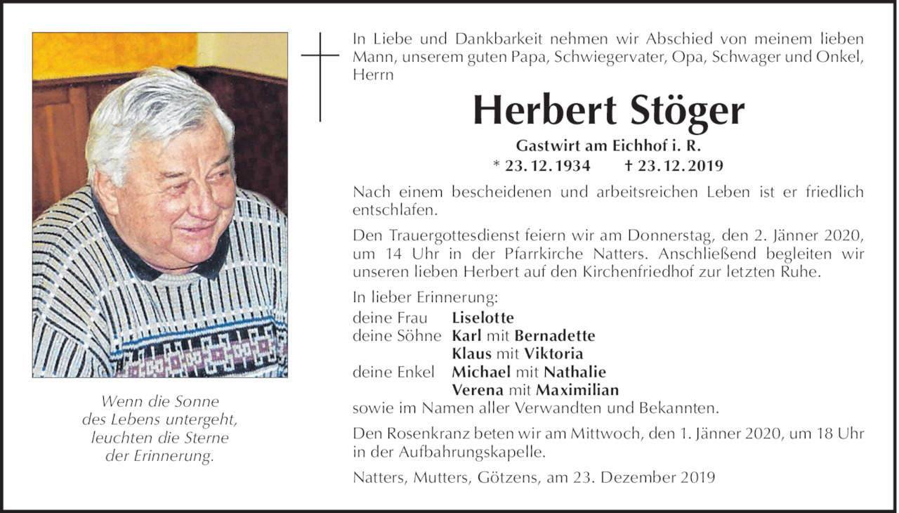 Herbert Stöger Bild