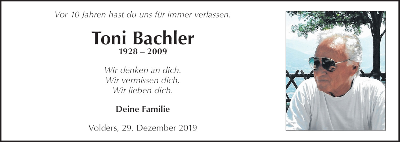 Toni Bachler Bild