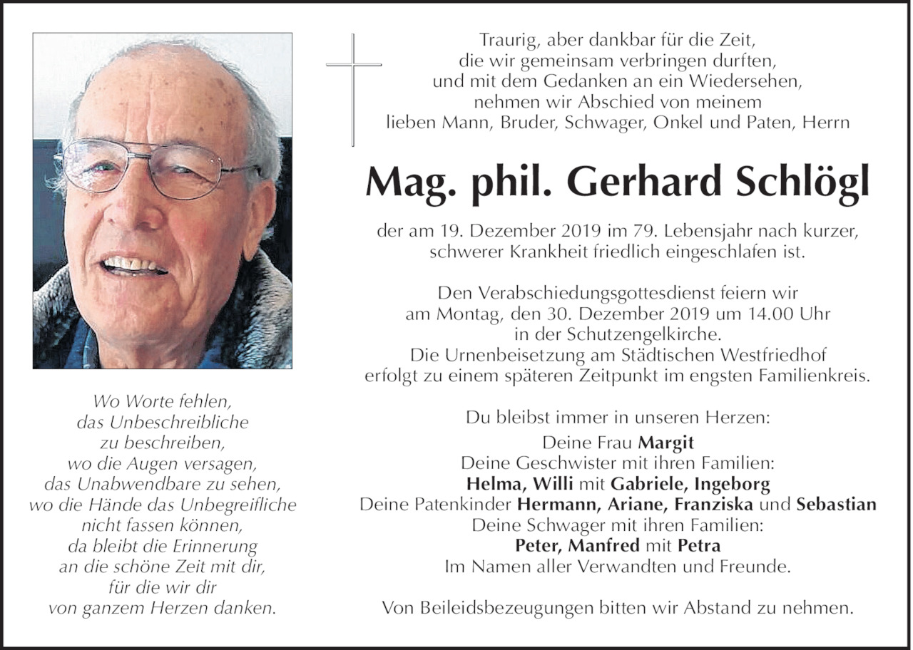 Gerhard Schlögl Bild