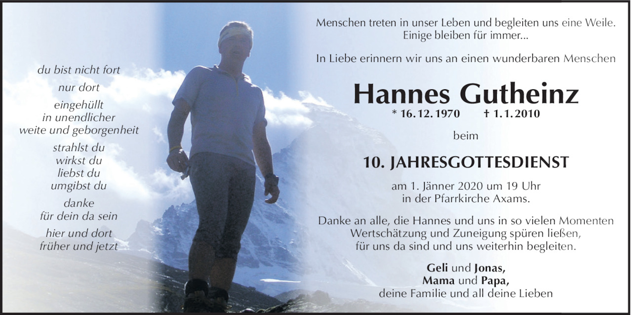 Hannes Gutheinz Bild