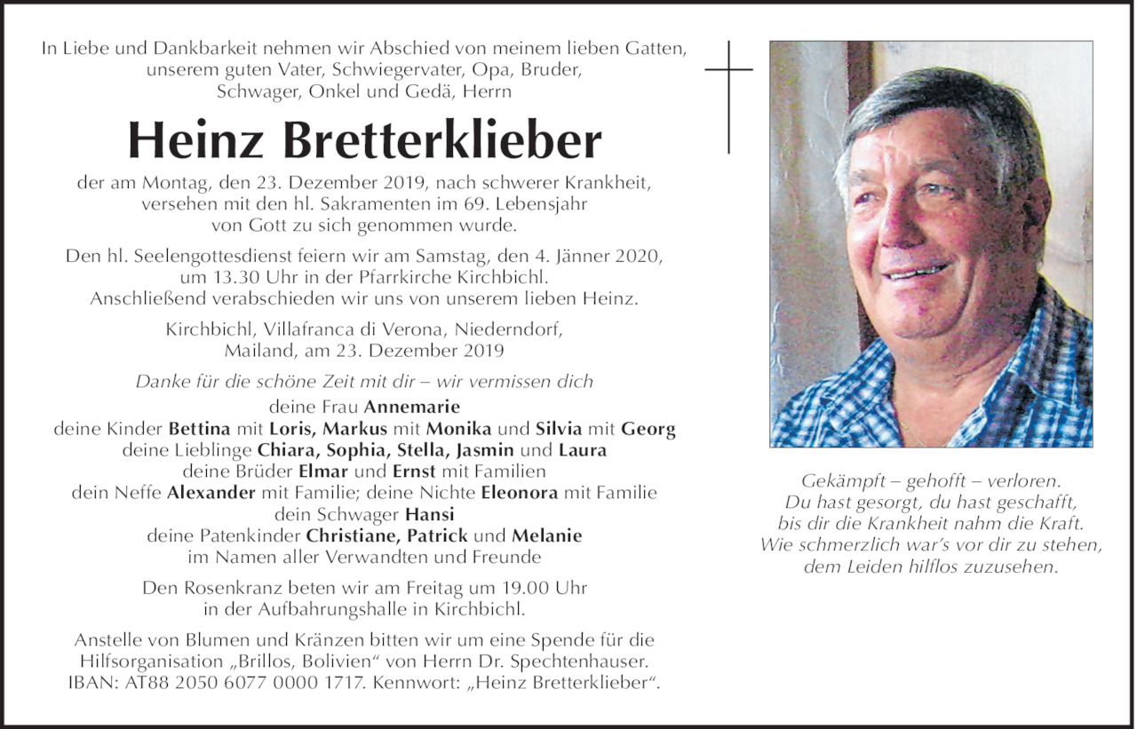 Heinz Bretterklieber Bild