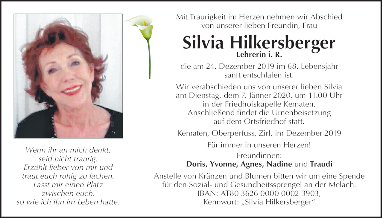 Silvia Hilkersberger Bild