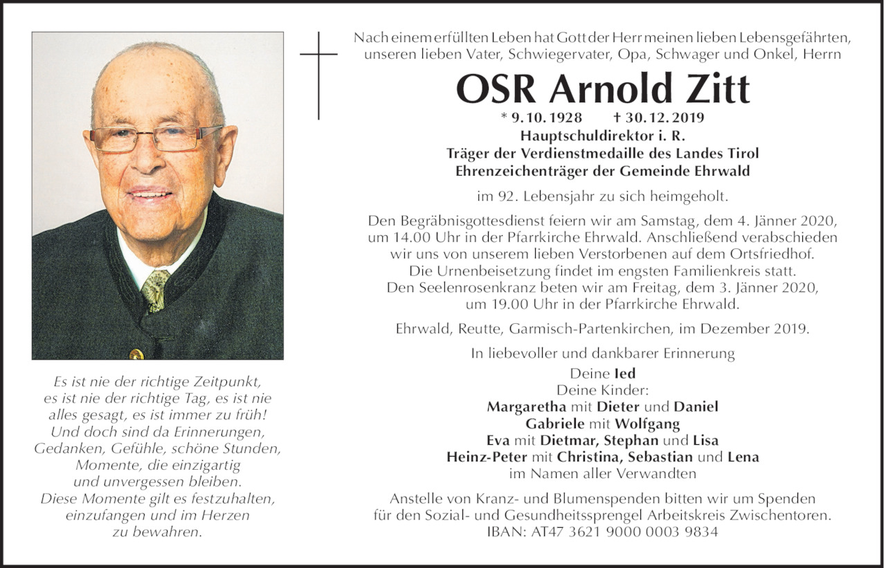 Arnold Zitt Bild