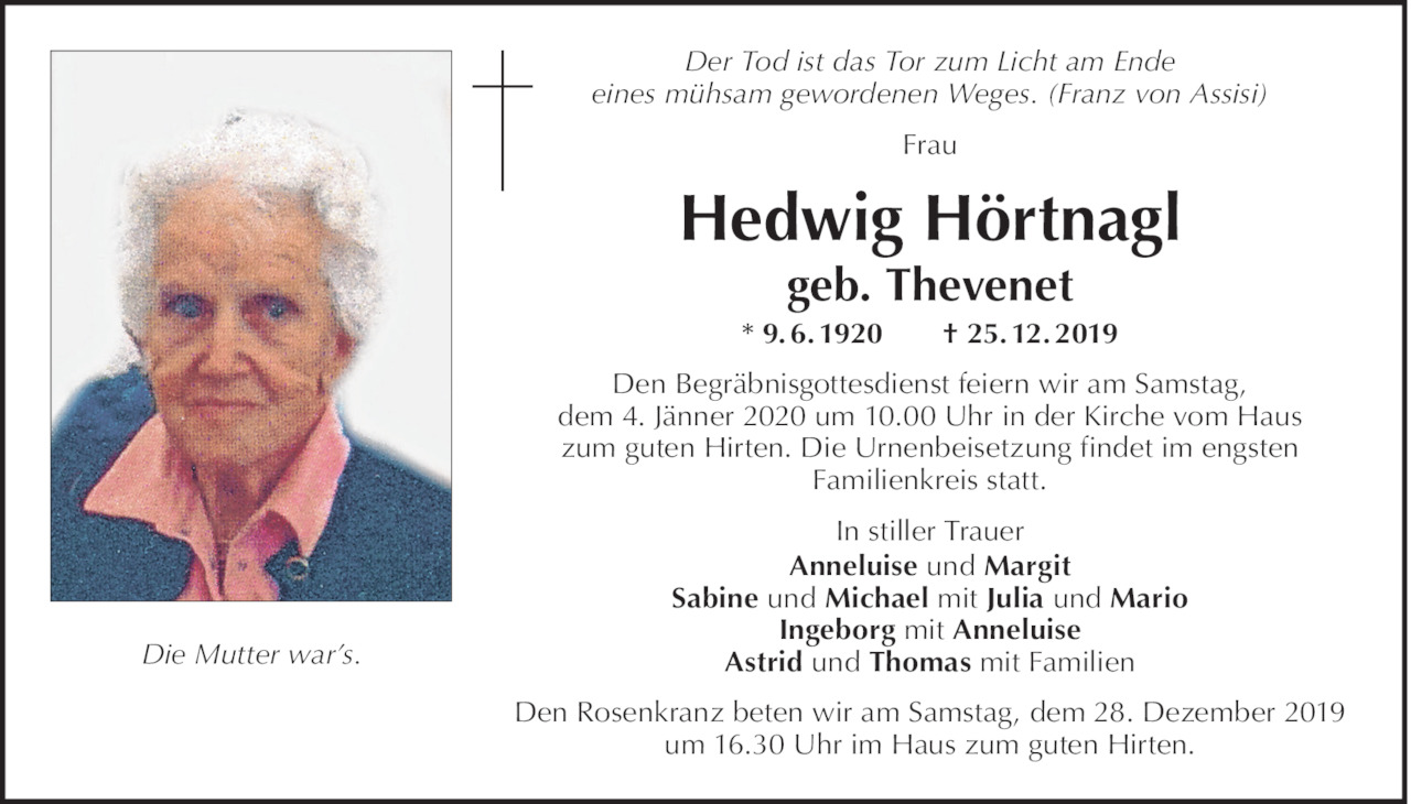 Hedwig Hörtnagl Bild