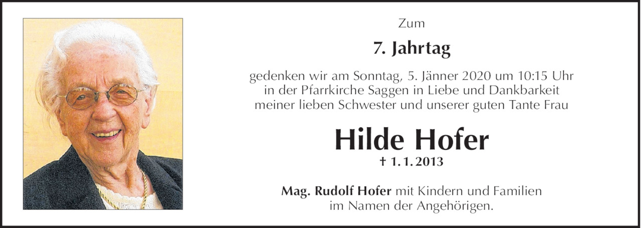 Hilde Hofer Bild