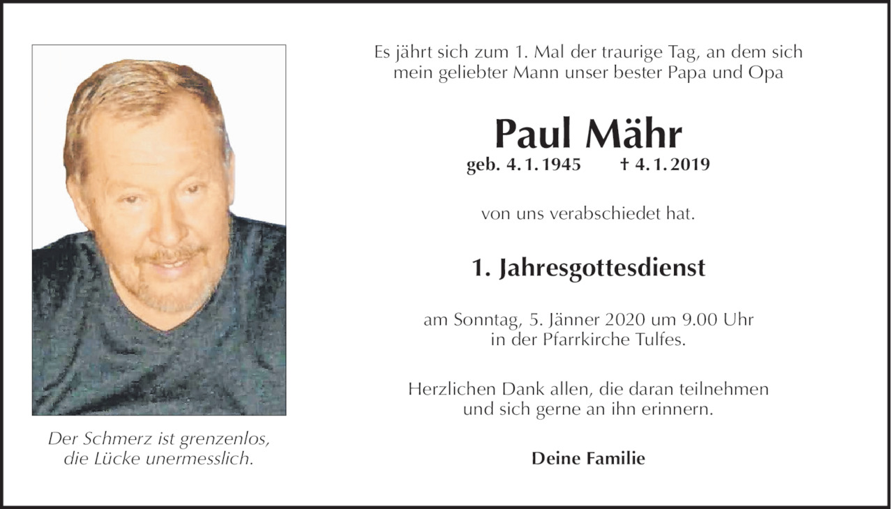 Paul Mähr Bild