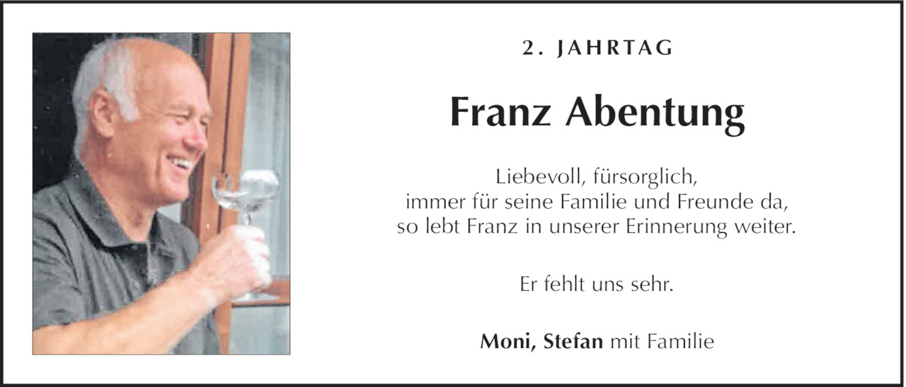 Franz Abentung Bild