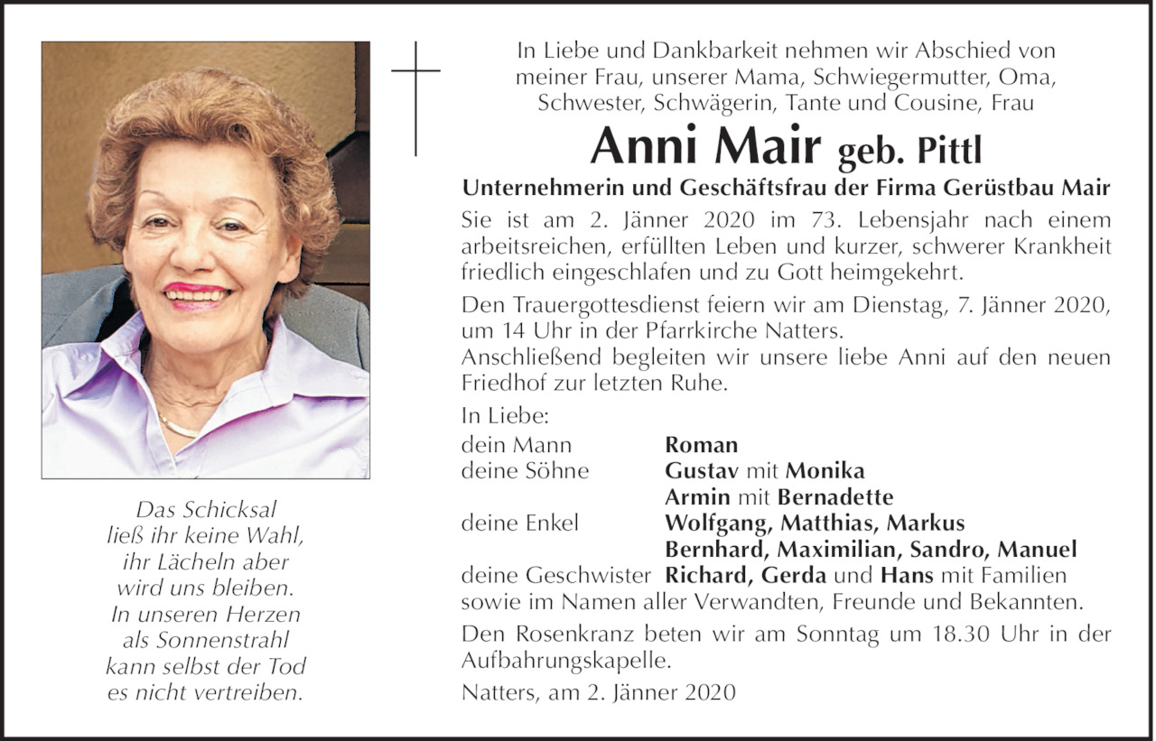 Anni Mair Bild