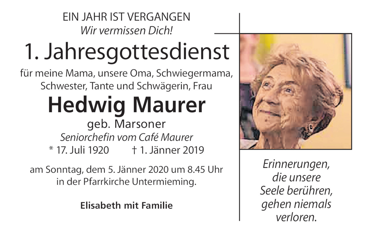 Hedwig Maurer Bild