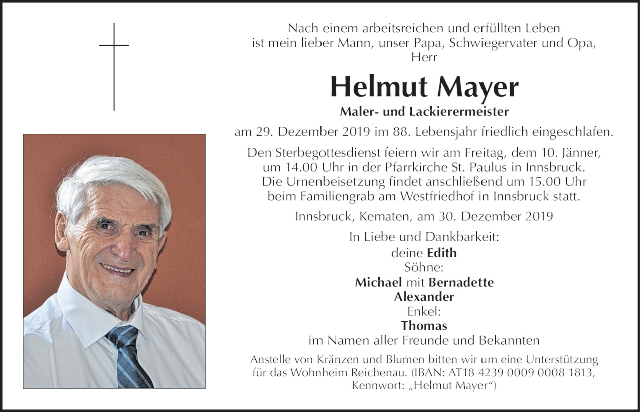 Helmut Mayer Bild