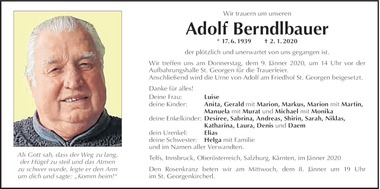 Adolf Berndlbauer Bild