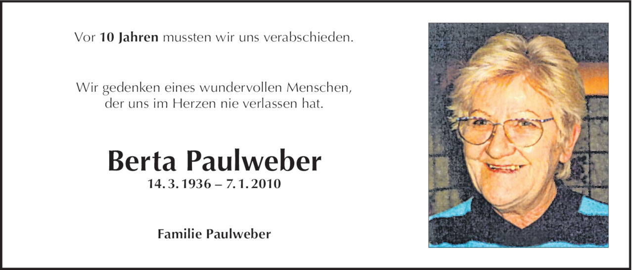 Berta Paulweber Bild