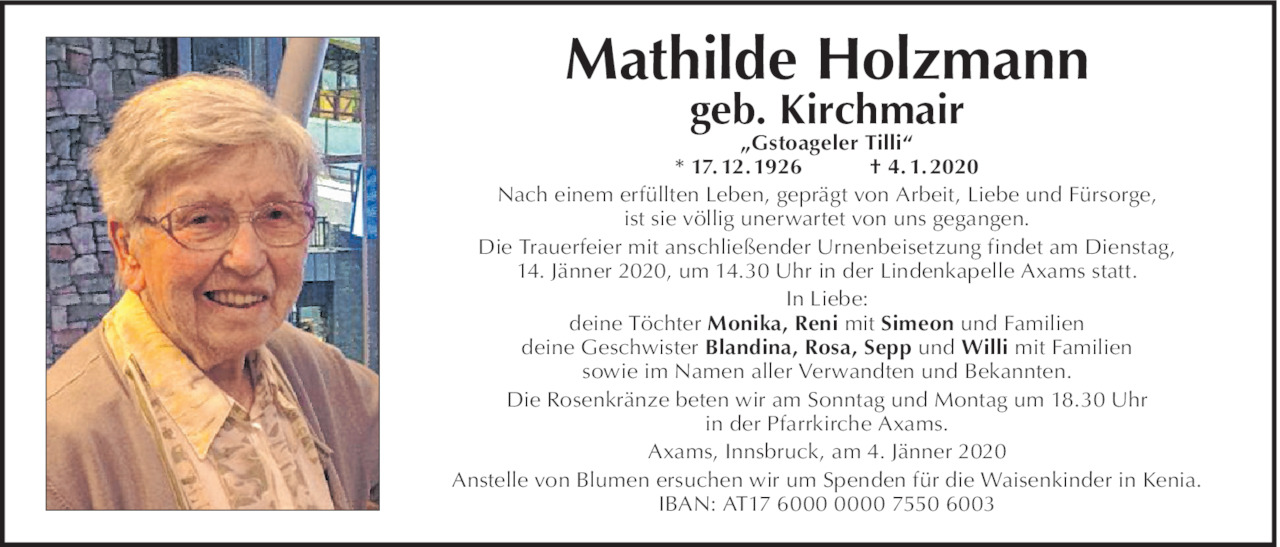 Mathilde Holzmann Bild