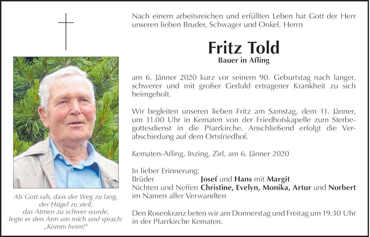 Fritz Told Bild
