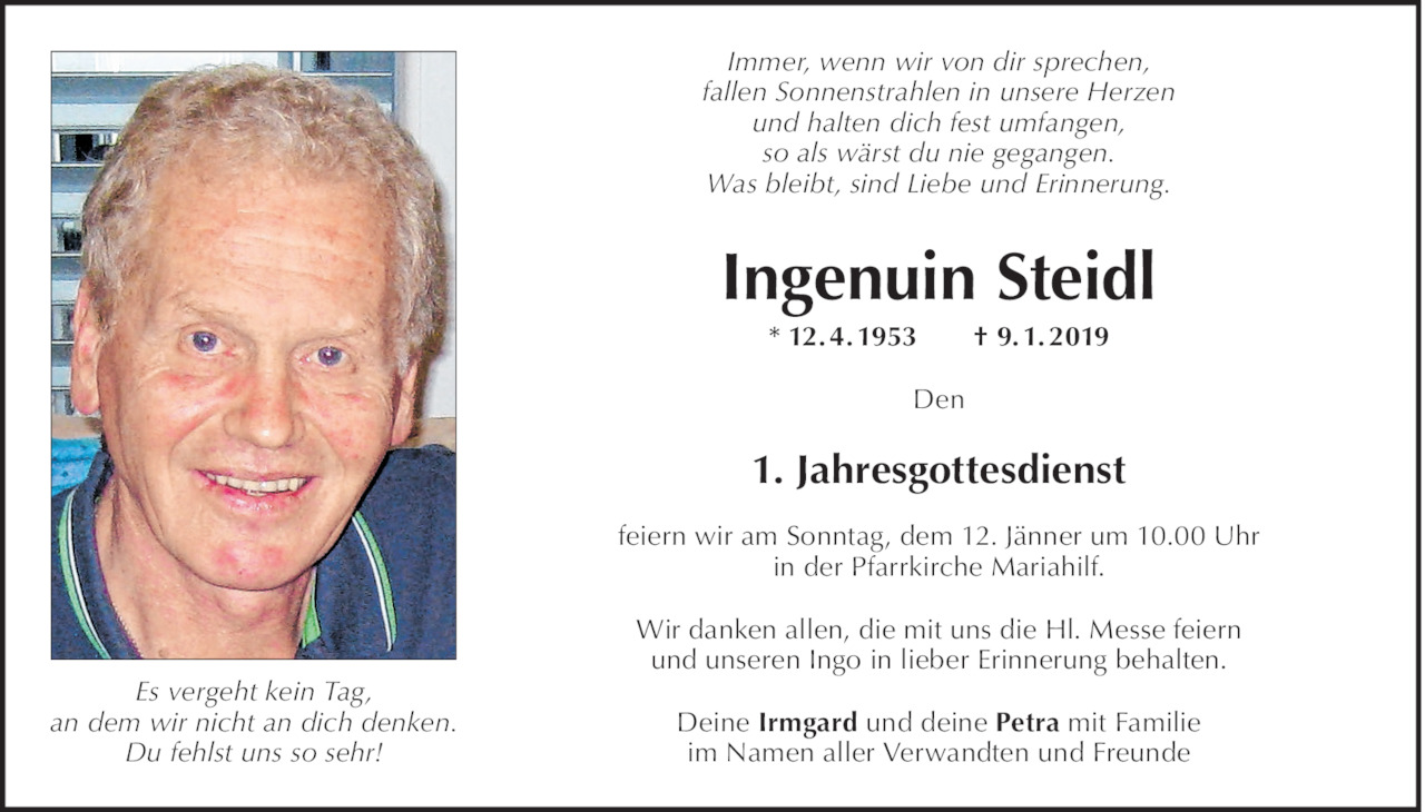 Ingenuin Steidl Bild