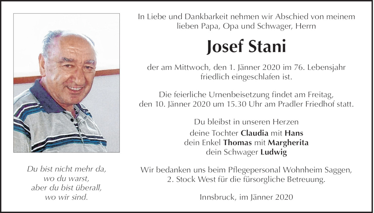 Josef Stani Bild