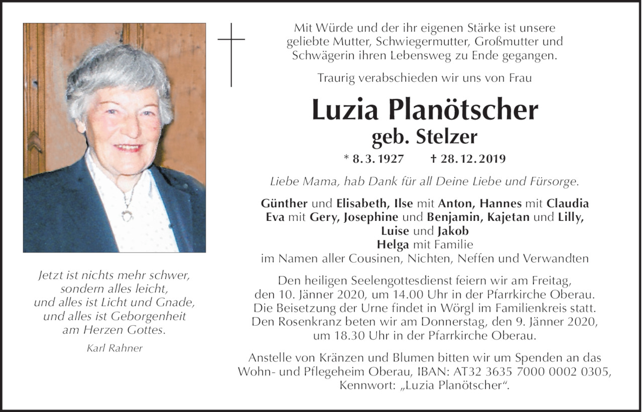 Luzia Planötscher Bild