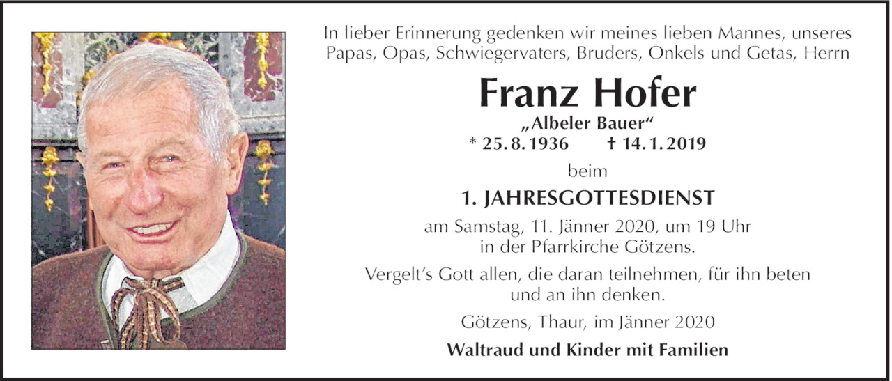 Franz Hofer Bild
