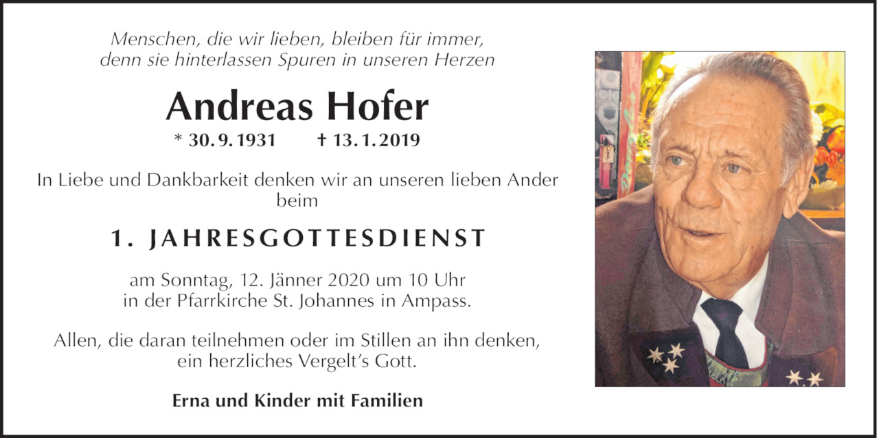 Andreas  Hofer Bild