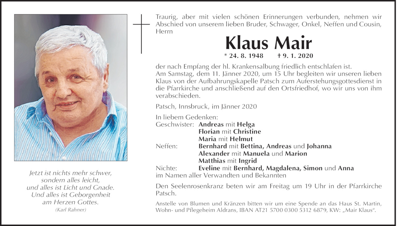 Klaus Mair Bild