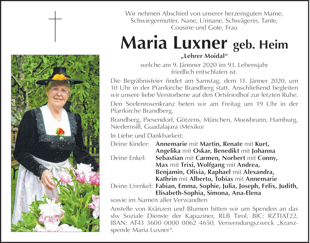 Maria Luxner Bild