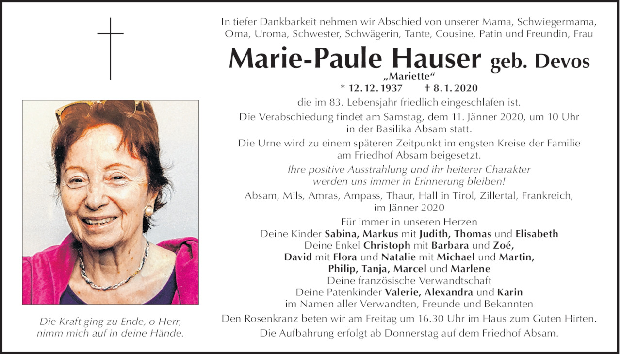 Marie-Paule Hauser Bild