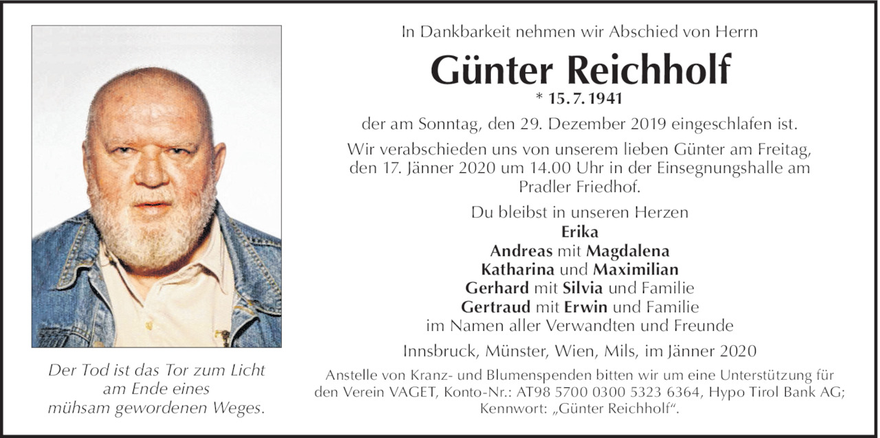 Günter Reichholf Bild