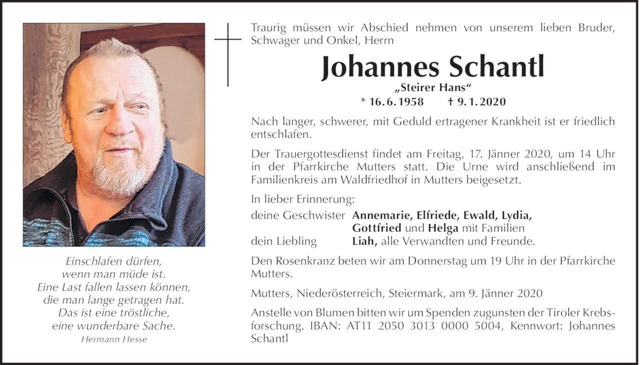 Johannes Schantl Bild