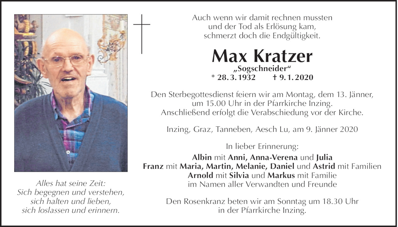 Max Kratzer Bild