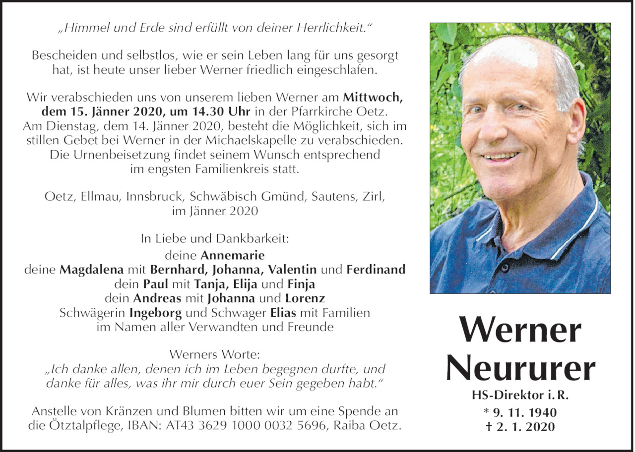 Werner Neururer Bild