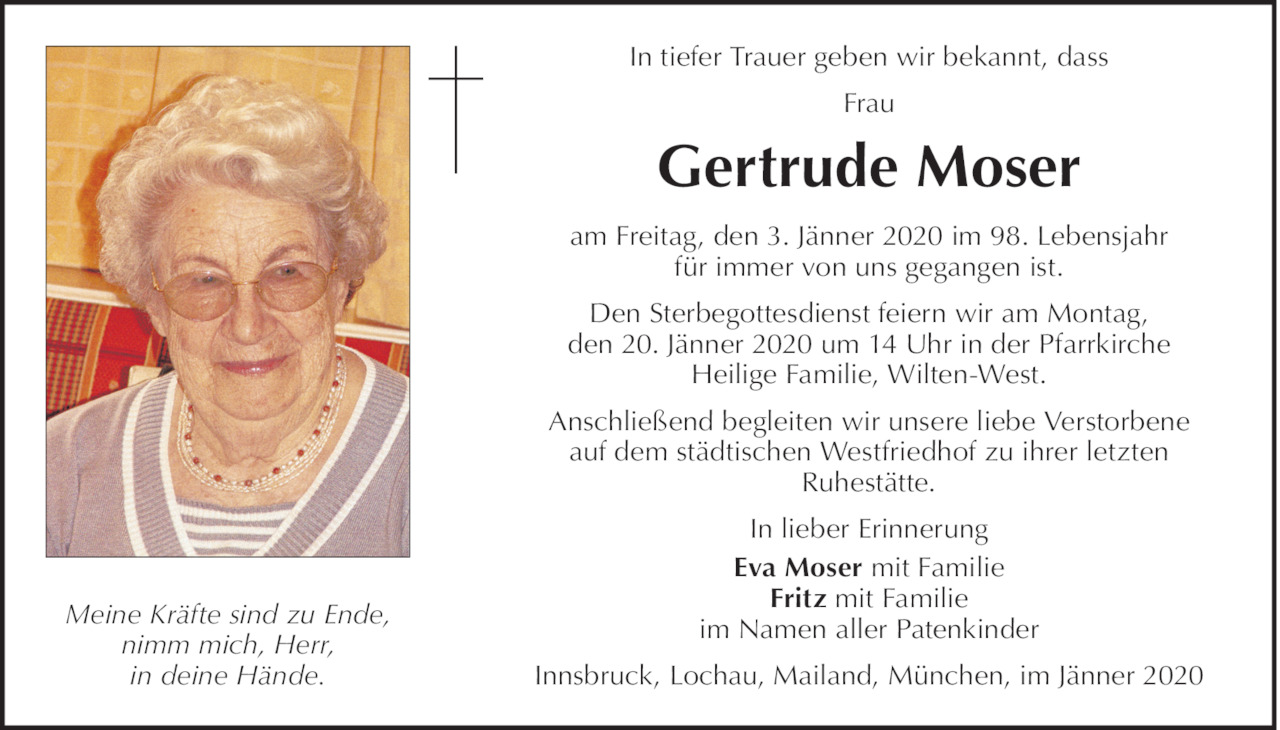 Gertrude Moser Bild