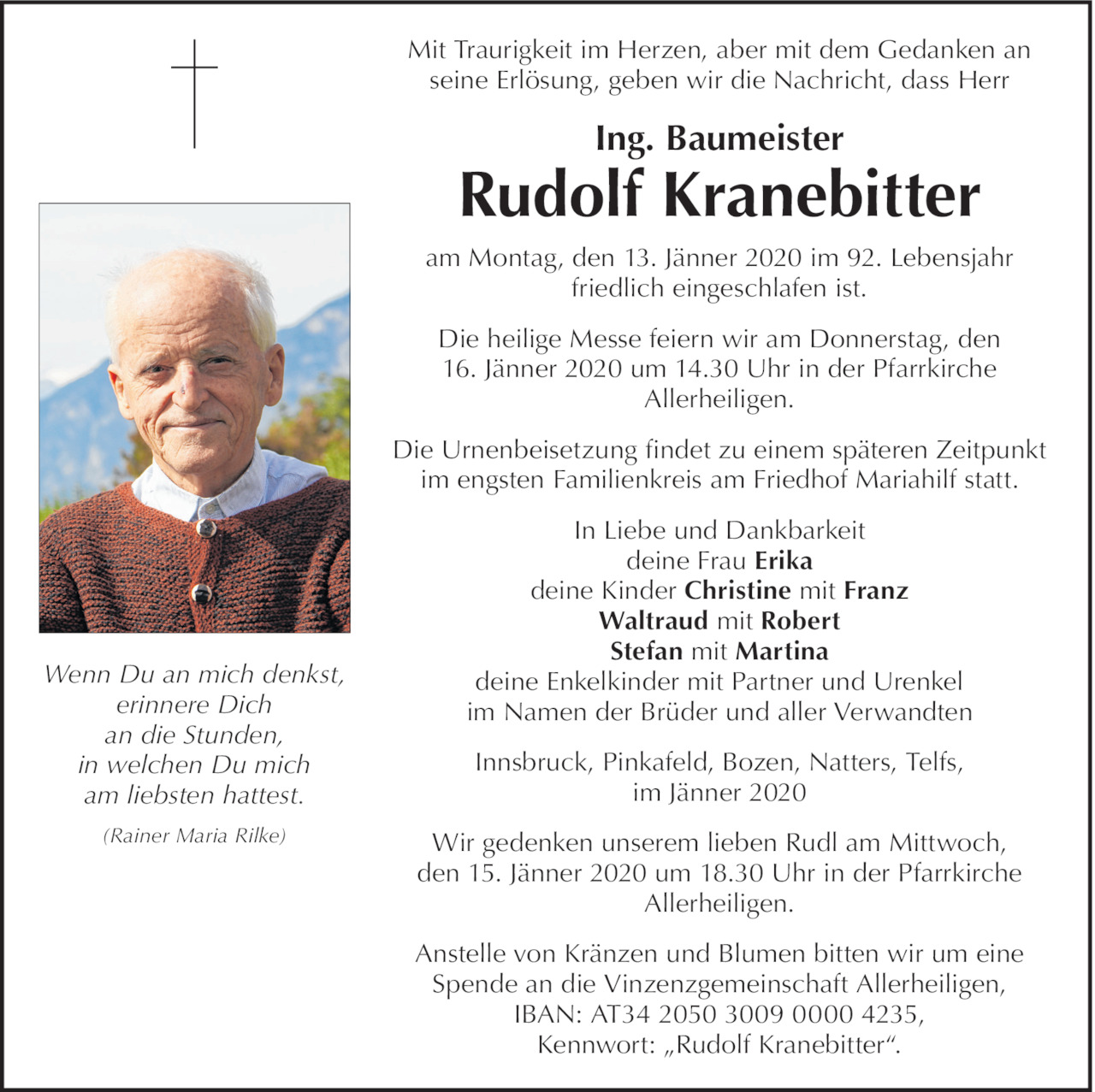 Rudolf Kranebitter Bild