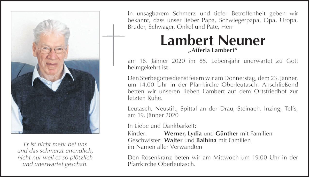 Lambert Neuner Bild