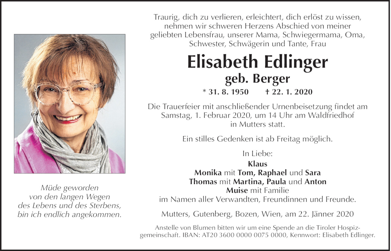 Elisabeth  Edlinger Bild