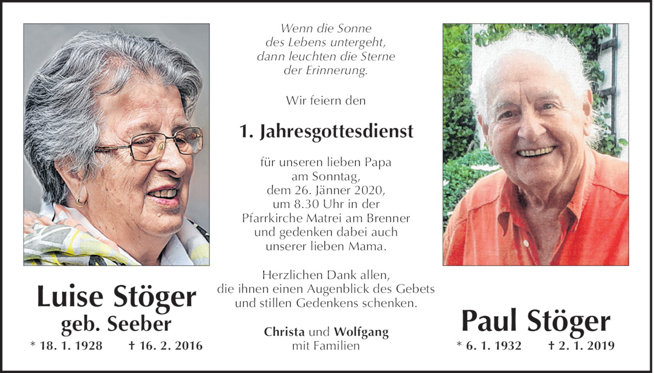Luise und Paul Stöger Bild