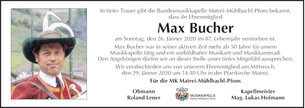 Max Bucher Bild